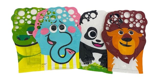 כפפות הבועות בדגמי חיות קונים רק באטרקציה במחירים משתלמים