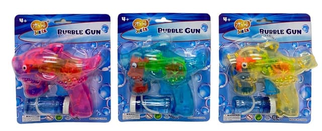 אקדח בועות סבון מכני + מיכל למילוי - דולפין קונים באטרקציה