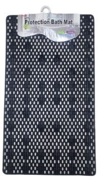 שטיח גומי לאמבטיה למניעת החלקה דגם שחור חלק באתר אטרקציה