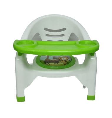 כסא ילדים עם מגש נשלף בצבע ירוק קונים רק באטרקציה מהיבואן לצרכן
