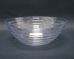 קערת פלסטיק שקופה מעוצבת 24 סמ באטרקציה אונליין מהיבואן לצרכן