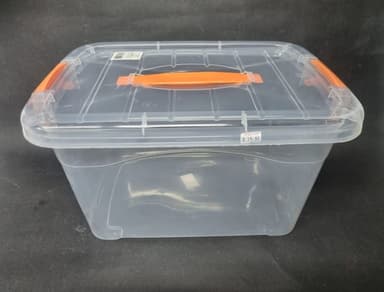 ארגז פלסטיק עם מכסה וסוגרים לאחסון 33X18.5 מהיבואן לצרכן