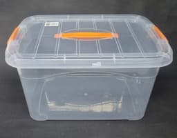 ארגז פלסטיק עם מכסה וסוגרים לאחסון 39X22 מהיבואן לצרכן