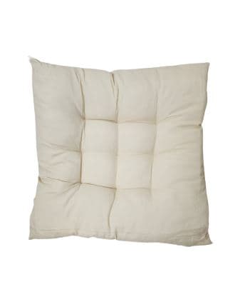 כרית בד למושב כיסא - קרם באתר אטרקציה אונליין