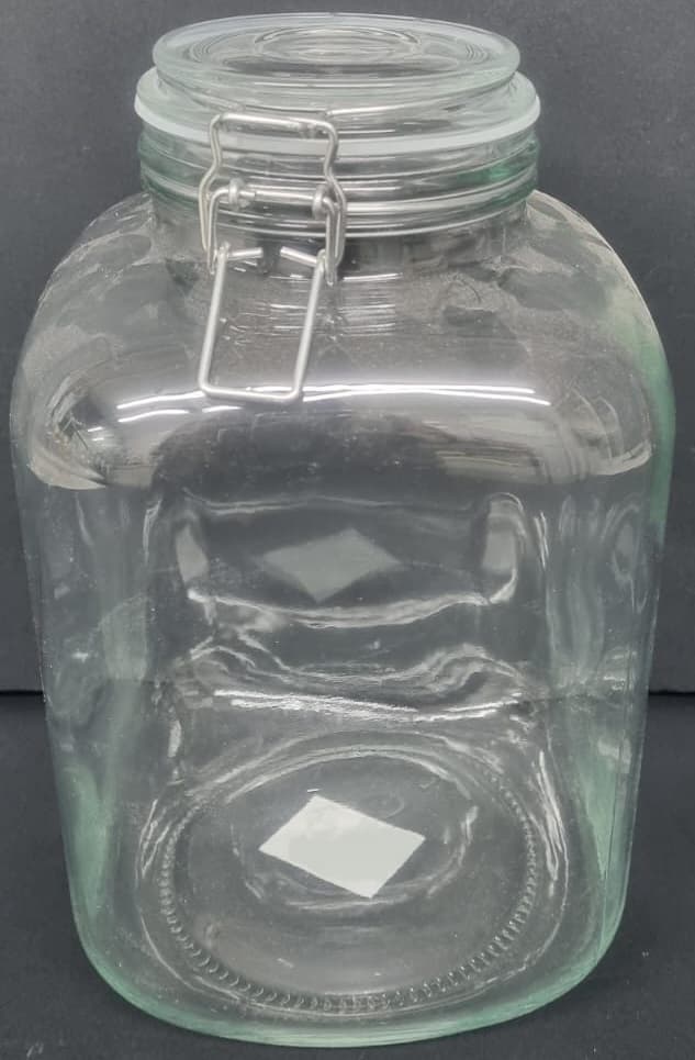 צנצנת זכוכית סגירה הרמטית 4000 מ"ל