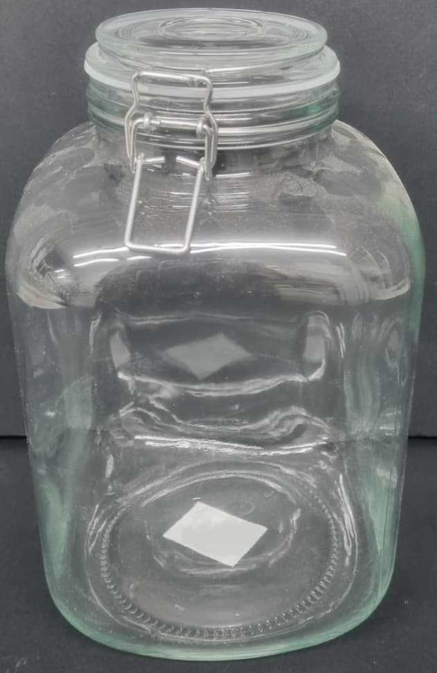 צנצנת זכוכית סגירה הרמטית 5000 מ"ל