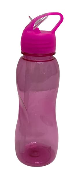בקבוק שתייה ורוד שקוף עם פיה מתקפלת קונים רק באטרקציה בזול