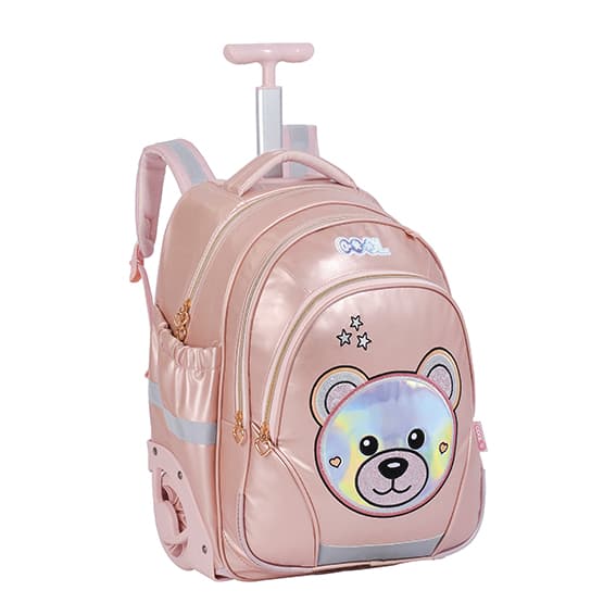 תיק טרולי דגם דובי פנים כסוף+קלמר קונים רק באתר אטרקציה