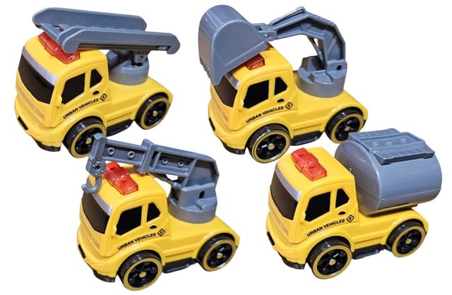 משחק משאיות עבודה צהובות קונים רק באתר אטרקציה מהיבואן