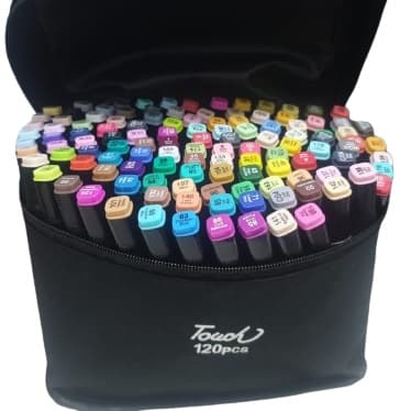 סט סקצ` 120 טושים מרקר דו צדדיים קונים רק באתר אטרקציה