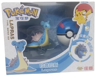 ערכת פוקימון לפרס - LAPRAS - גודל אריזה 23X19 ס"מ באטרקציה