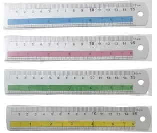סרגל אלומיניום 15 ס"מ במבחר צבעים קונים רק באטרקציה מהיבואן לצרכן