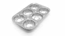 תבנית 6 שקעים אלומיניום חד"פ 25X17 קוטר 7 קונים רק באטרקציה מהיבואן לצרכן