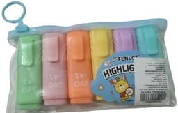 חבילת 6 מיני טושים זוהרים צבעי פסטל קונים רק באטרקציה מהיבואן לצרכן