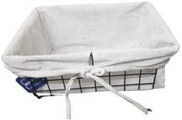 סלסלה מתכת גדולה עם בד לבן קונים רק באטרקציה מהיבואן לצרכן