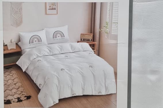 סט מצעים קומפלט מיטה וחצי 100% סאטן אלקמט באטרקציה