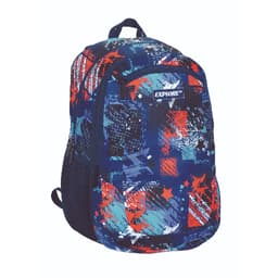 תיק גב אקספלור 2 ב1 כחול אדום טורקיז מופשט באטרקציה אונליין מהיבואן לצרכן