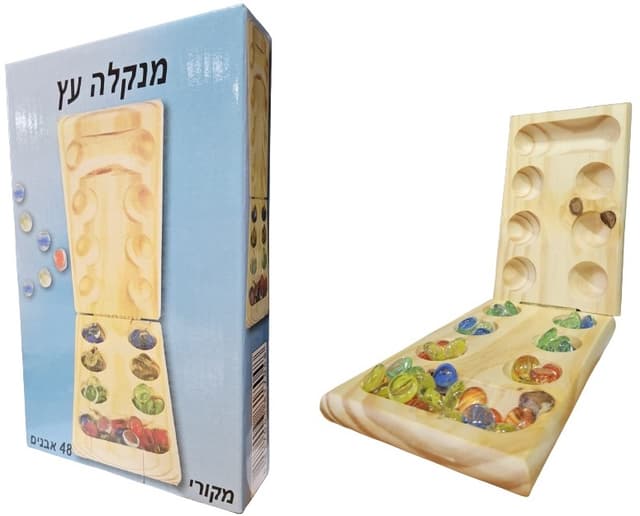 מנקלה מעץ 48 אבנים קונים רק באטרקציה מהיבואן לצרכן