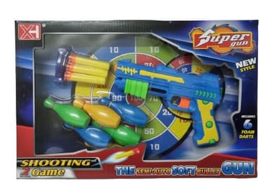 קליעה למטרה עם אקדח חיצים גודל אריזה 39X25.5 ס"מ אטרקציה