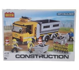 משחק הרכבה COGO משאית עבודה 263 חלקים דגם 4128אתר אטרקציה