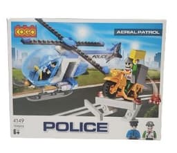 משחק הרכבה COGO מסוק משטרה 164 חלקים דגם 4149אטרקציה