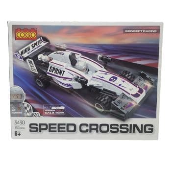 משחק הרכבה COGO מכונית מירוץ 157 חלקים דגם 3430 אתר אטרקציה