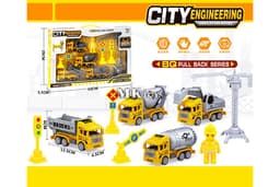 סט כלי תחבורה עבודה גודל אריזה 42X29.5 ס"מ אתר אטרקציה