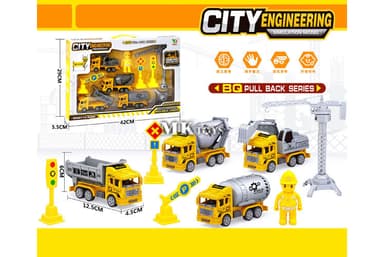 סט כלי תחבורה עבודה גודל אריזה 42X29.5 ס"מ אתר אטרקציה