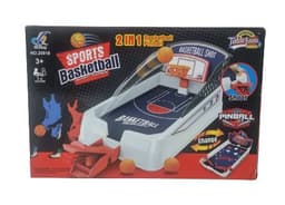 משחק 2 ב 1 פינבול וכדורסל 23X14 ס"מאטרקציה אונליין