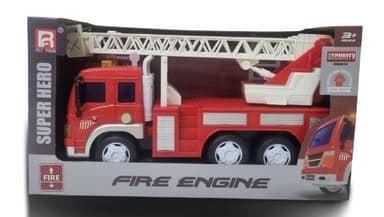 משאית כיבוי עם מנוף מרעישה ומדליקה אורות 24.5X12 אטרקציה