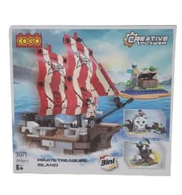 משחק הרכבה COGO ספינת פיראטים 260 חלקים דגם 3071אתר אטרקציה