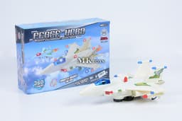 מטוס נוסע מנגן ומדליק אורות גודל אריזה 34.5X24 ס"מ