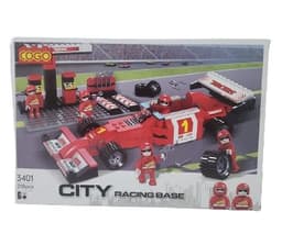 משחק הרכבה COGO מכונית מרוץ 218 חלקים דגם 3401אתר אטרקציה