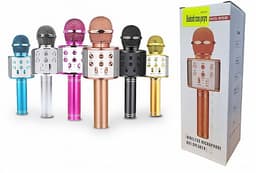 מיקרופון קריוקי בלוטוס עם רמקול מובנה במבחר צבעים קונים רק באטרקציה מהיבואן לצרכן