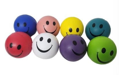 כדור רילקס סמיילי 6 ס"מ במבחר צבעיםאטרקציה אונליין