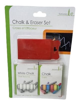 סט גירים צבעוניים ולבנים עם מחק קונים רק באטרקציה מהיבואן לצרכן