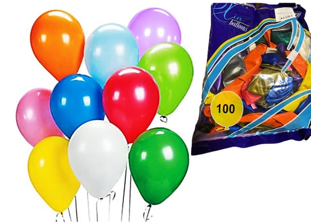 בלון הליום איכותי 100 באריזה מידה 12 באתר אטרקציה מהיבואן לצרכן