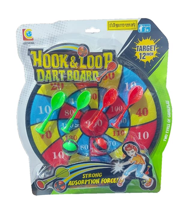 לוח קליעה למטרה סקוץ + כדורים וחצים 30 סמ באטרקציה אונליין