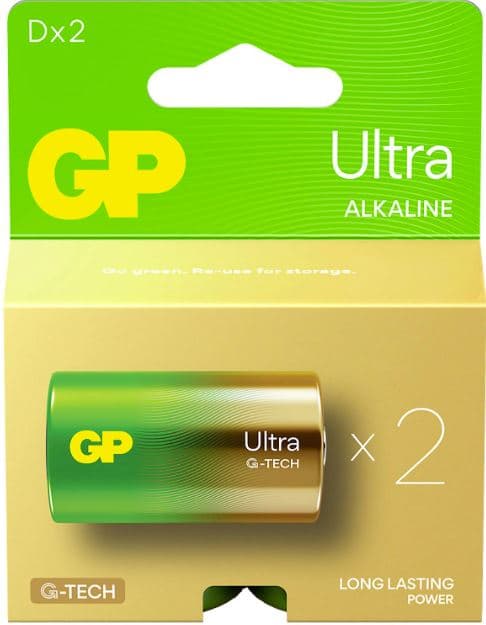 2 סוללות D תוצרת GP באטרקציה אונליין מהיבואן לצרכן