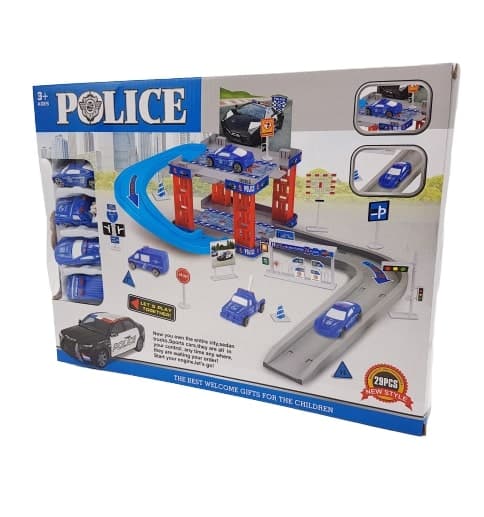 חניון משטרתי דו מפלסי - 27 חלקים קונים רק באטרקציה מהיבואן לצרכן