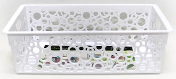 סלסלה דגם משולשים במבחר צבעים 28X15 - סלסלאות במגוון דגמים