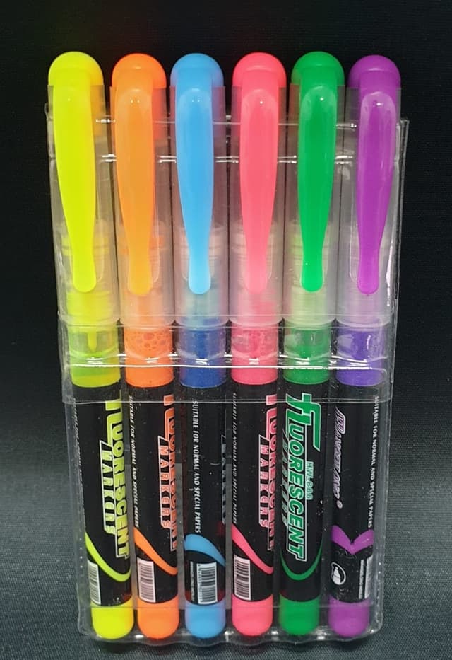 חבילת 6 טושים זוהרים נוזליים קונים רק באטרקציה מהיבואן לצרכן