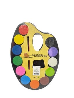 פלטת צבעי מים+מכחול 22.5X15 קונים רק באטרקציה מהיבואן לצרכן