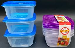 סט 3 קופסאות מרובע - 2400 מ"ל כל אחת קונים רק באטרקציה מהיבואן לצרכן