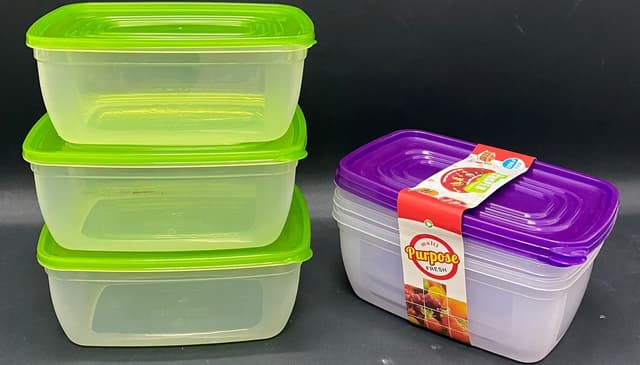 סט 3 קופסאות מלבן - 2300 מ"ל כל אחת קונים רק באטרקציה מהיבואן לצרכן