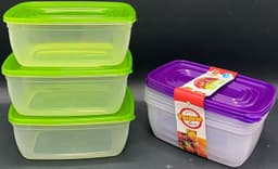 סט 3 קופסאות מלבן - 3500 מ"ל כל אחת קונים רק באטרקציה מהיבואן לצרכן