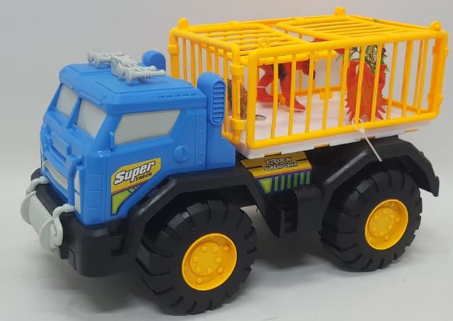 משאית כלוב גדולה עם דינוזאורים 40X25 קונים רק באטרקציה מהיבואן לצרכן