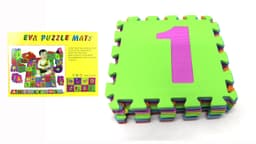 פאזל ספוג צבעוני 10 קוביות - מספרים, פאזלים במגוון דגמים