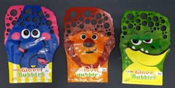 כפפת הבועות בדגמי חיות קונים רק באטרקציה מהיבואן לצרכן