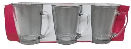 סט 3 כוסות מאג זכוכית 250 מ"ל באתר אטרקציה מהיבואן לצרכן